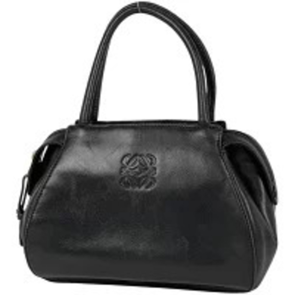 Loewe Anagram 2way Handbag Leather Black